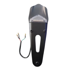 SUPORTE DE MATRICULA PRETO C/ FAROLIM LED BRANCO  - 121410092