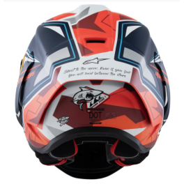CAPACETE ALPINESTARS S-R10 PEDRO ACOSTA LE AZUL/VERMELHO/BRANCO - TAM M