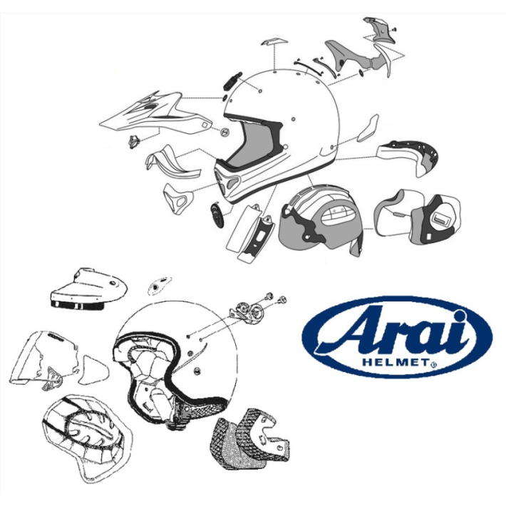ALMOFADAS LATERAIS ARAI, 35 MM, AZUL, (MODELO:RX-7V/RACE/QV-P)