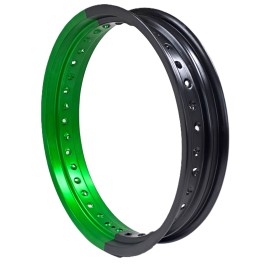 ARO SUPERMOTARD 3.00X17 VERDE/PRETO 36 FUROS
