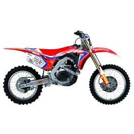 GRAPHIC KIT + SEAT COVER  BLACKBIRD HONDA CRF - 8136R18
