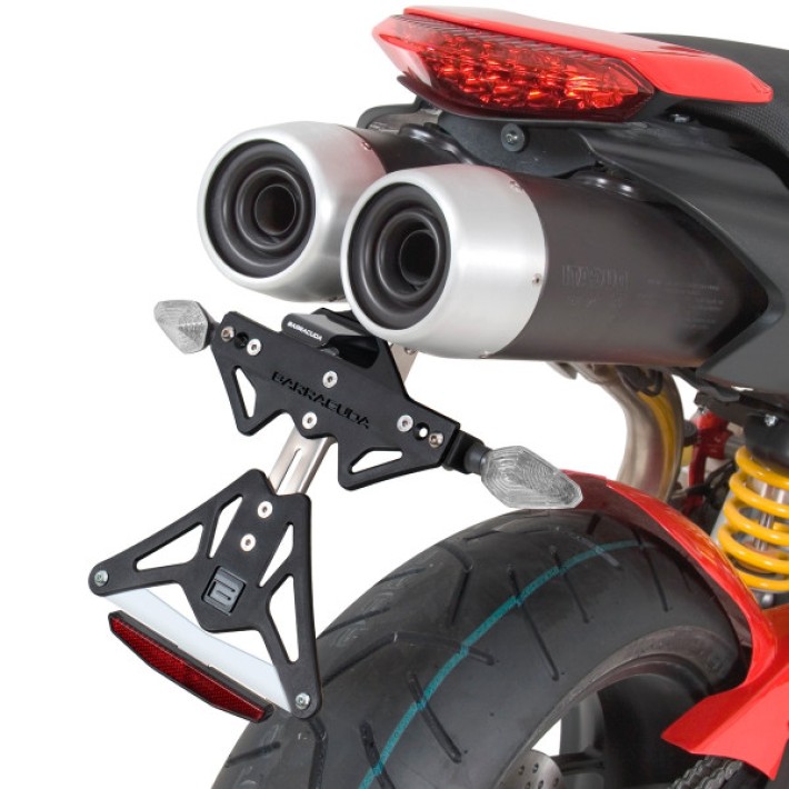 SUPORTE DE MATRICULA BARRACUDA DUCATI HYPERMOTARD - DH1104-BN