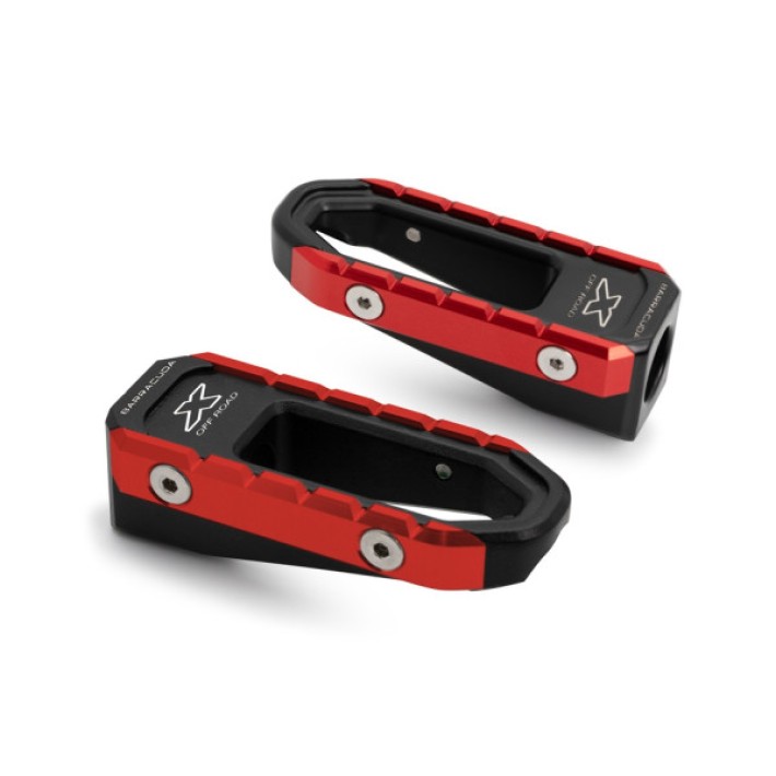 KIT POUSA PÉS X-OFFROAD VERMELHO (PAR) BARRACUDA - NF123-XR