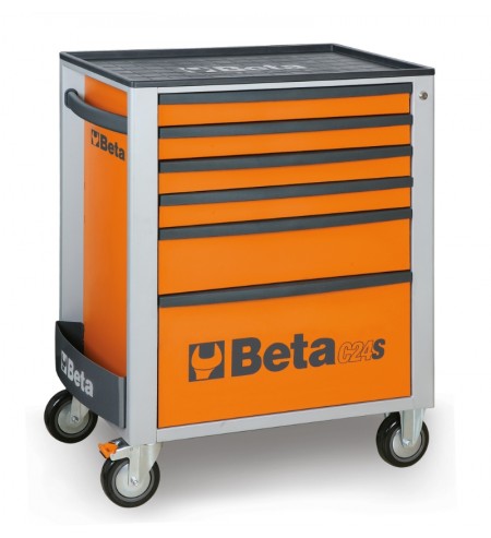  BETA Mobile Roller Cab with six drawers Orange 51200005 