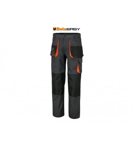  BETA Multipocket Work Trousers in T/C canvas 260g/m² Oxford Inserts Grey 5250000668