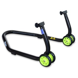 CAVALETE TRASEIRO UNIVERSAL BIHR PRETO/RODAS FLUOR