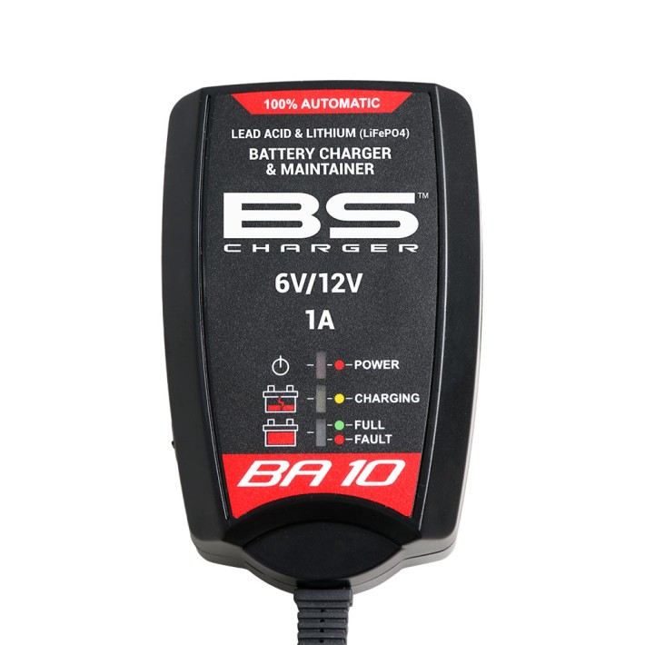 CARREGADOR BATERIA LITIO / GEL / ACIDO BS BA10 6V - 12V 