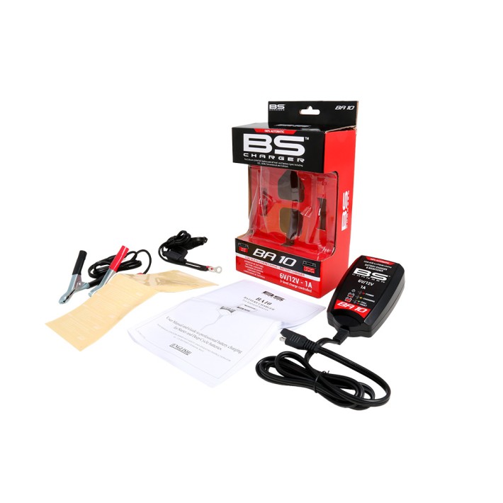 CARREGADOR BATERIA LITIO / GEL / ACIDO BS BA10 6V - 12V 
