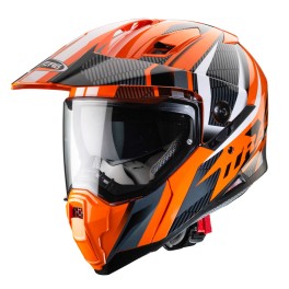 CAPACETE CABERG XTRACE SAVANA LARANJA/PRETO/ANTHR - TAM XL