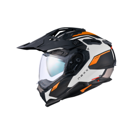 CAPACETE NEXX X.WED3 KEYO BRANCO LARANJA