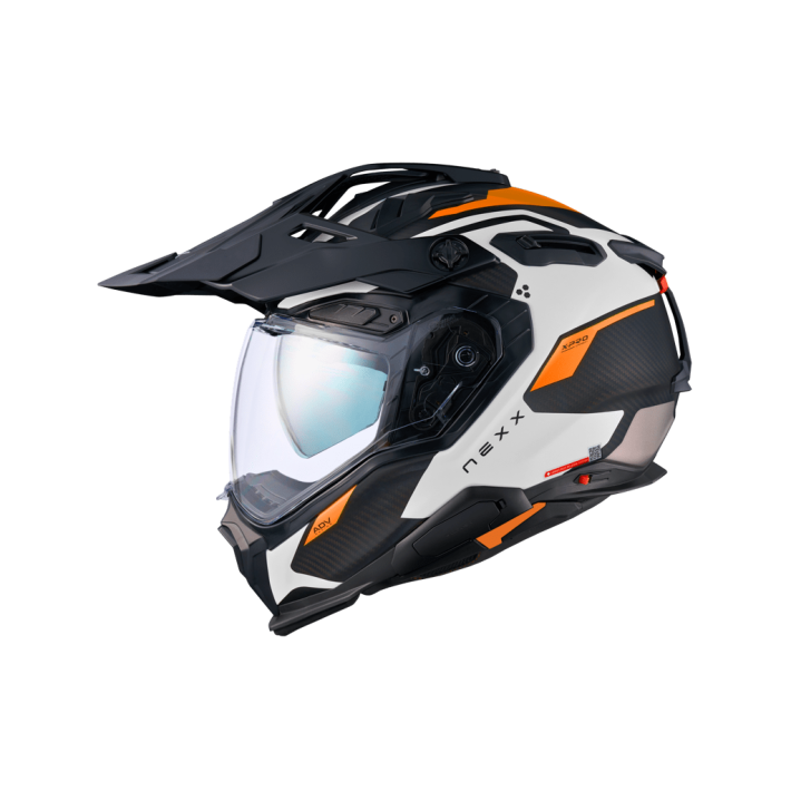 CAPACETE NEXX X.WED3 KEYO BRANCO LARANJA