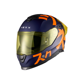 CAPACETE NEXX Y100R NIPPON INDIGO MT ( VISEIRA COLORIDA INCLUIDA )