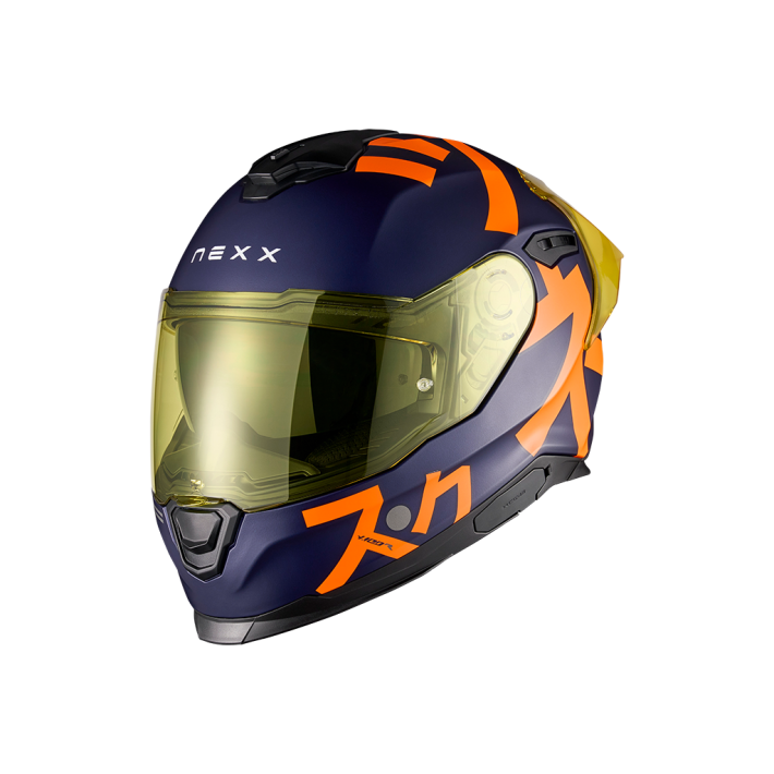CAPACETE NEXX Y100R NIPPON INDIGO MT ( VISEIRA COLORIDA INCLUIDA )