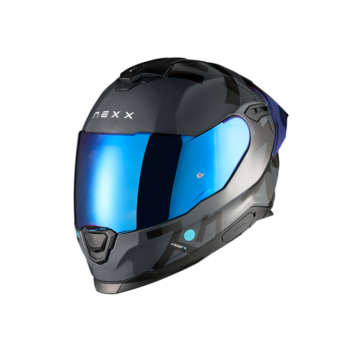 CAPACETE NEXX Y100R NIPPON AZUL ( VISEIRA AZUL ESPELHADA INCLUIDA )