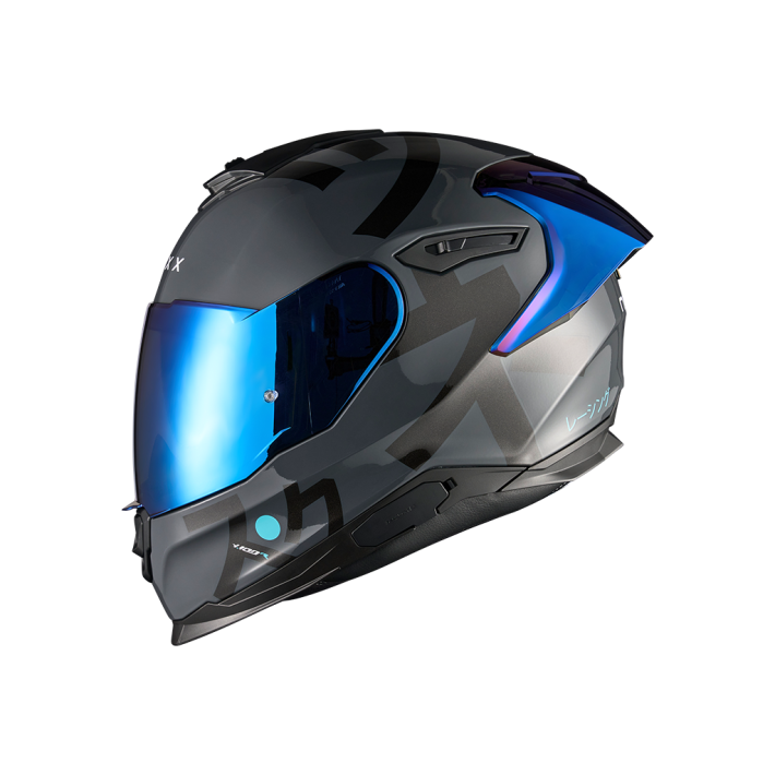 CAPACETE NEXX Y100R NIPPON AZUL ( VISEIRA AZUL ESPELHADA INCLUIDA )