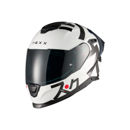 CAPACETE NEXX Y100R NIPPON BRANCO ( VISEIRA ESCURA INCLUIDA )
