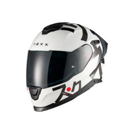 CAPACETE NEXX Y100R NIPPON BRANCO ( VISEIRA ESCURA INCLUIDA )