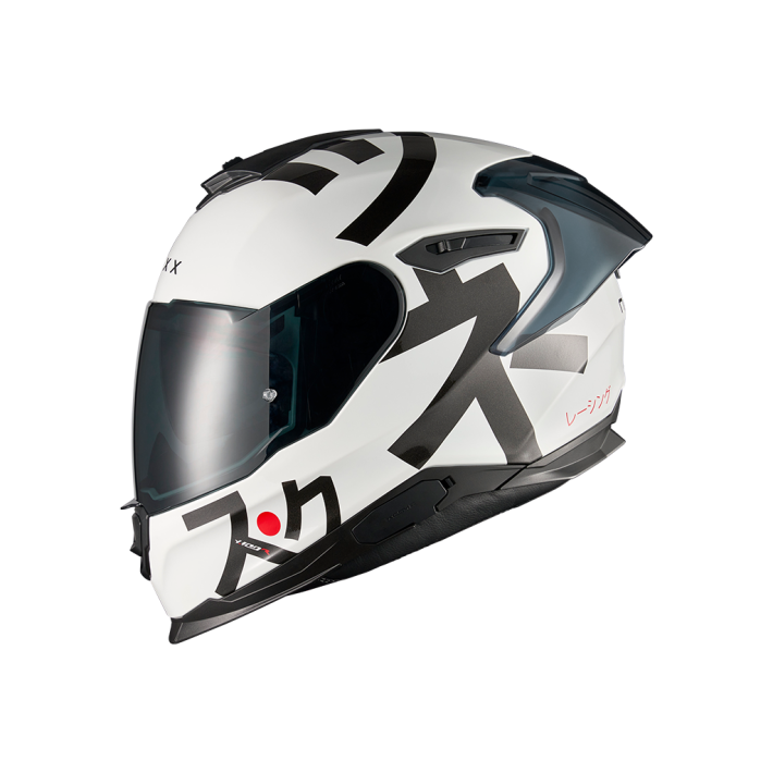CAPACETE NEXX Y100R NIPPON BRANCO ( VISEIRA ESCURA INCLUIDA )