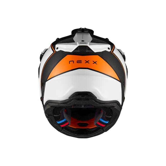 CAPACETE NEXX X.RALLY RAID BRANCO E LARANJA