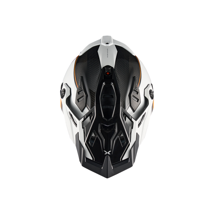 CAPACETE NEXX X.RALLY RAID BRANCO E LARANJA
