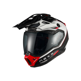 CAPACETE NEXX X.RALLY RAID BRANCO E VERMELHO