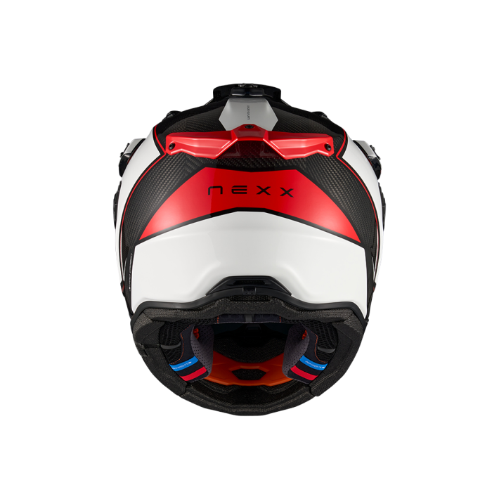 CAPACETE NEXX X.RALLY RAID BRANCO E VERMELHO