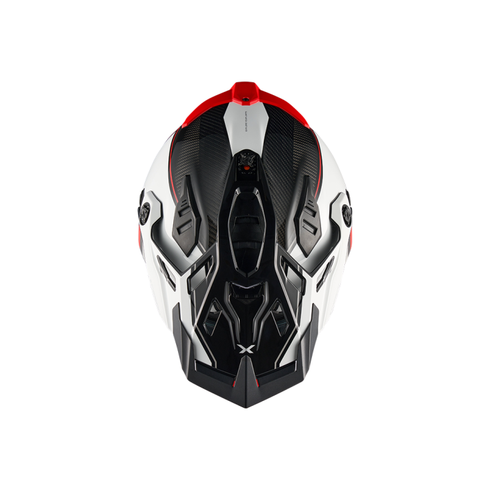 CAPACETE NEXX X.RALLY RAID BRANCO E VERMELHO