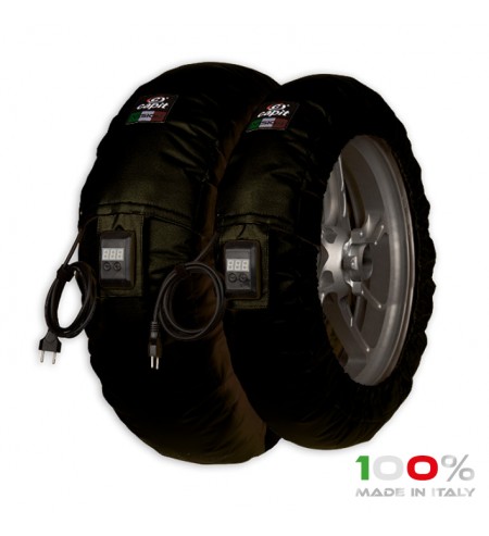 Mantas termicas Aquecedores de pneus CAPIT Suprema Vision Cor preta (17'' - Frente 120/Trás 200) S2V020401