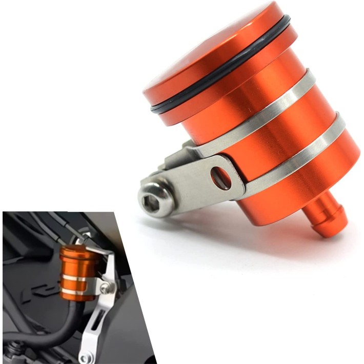 COPO OLEO UNIVERSAL EM ALUMINIO CNC - LARANJA