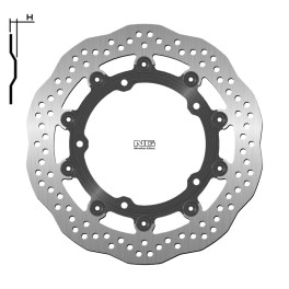 Disco de freno ondulado flotante NG 1623XG