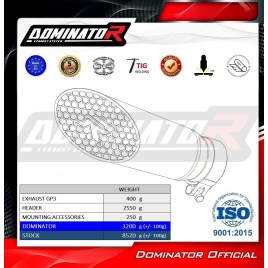 ESCAPE COMPLETO DOMINATOR CF MOTO 675 NK - CF019DD