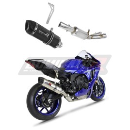 PONTEIRA DE ESCAPE DOMINATOR YAMAHA YZF R1 - YA123DFEXBL