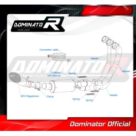 ESCAPE COMPLETO DOMINATOR YAMAHA MT-09 - YA130DD