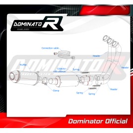 ESCAPE COMPLETO DOMINATOR YAMAHA MT-09 - YA130DF