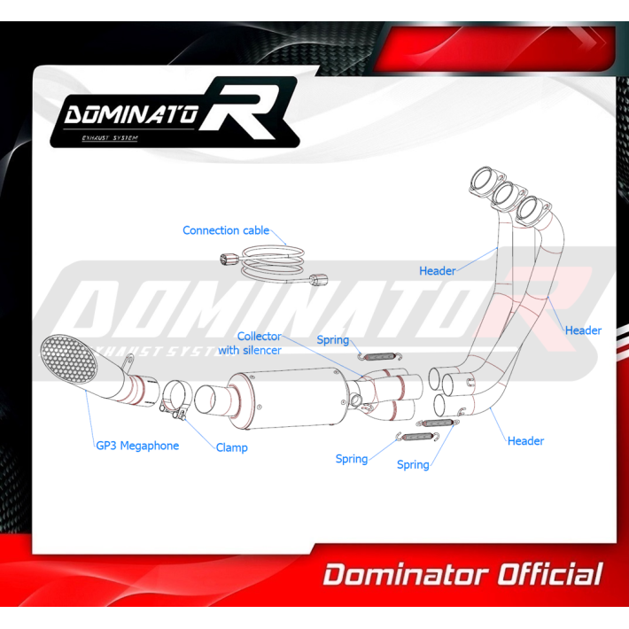 ESCAPE COMPLETO DOMINATOR YAMAHA XSR 900 - YA154DEXC