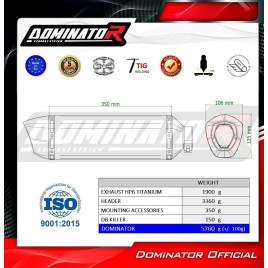 ESCAPE COMPLETO DOMINATOR YAMAHA YZF R9 - YA177DFSF6T