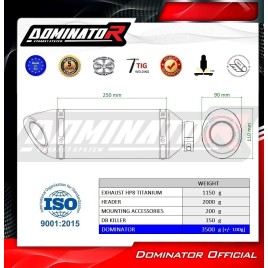 ESCAPE COMPLETO DOMINATOR YAMAHA TRACER 900 - YA181DFSF8T