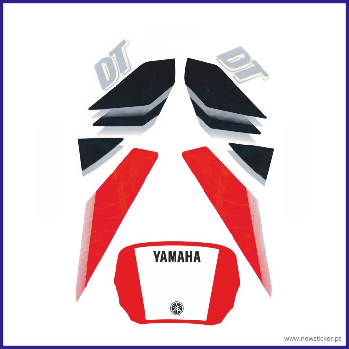 AUTOCOLANTE YAMAHA DT 50LC '2003 -VERMELHO