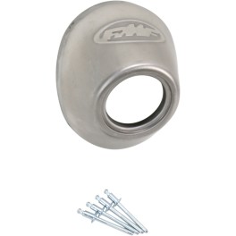 END CAP FMF POWERCORE 4 /Q4 STAINLESS STEEL STRAIGHT CUT - 040634