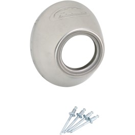 END CAP FMF POWERCORE 4 /Q4 /TI-PC STAINLESS STEEL SLASH CUT - 040635
