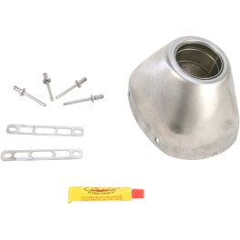END CAP FMF FACTORY 4.1 RCT STAINLESS STEEL - 040641