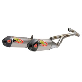 EXHAUST SYSTEM PRO CIRCUIT T-6 DUAL EURO HONDA CRF 450 - 0111745H2