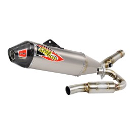 ESCAPE COMPLETO PRO CIRCUIT T-6 EURO STAINLESS W/ TITANIUM CANISTERS & CARBON END SUZUKI RM-Z 250