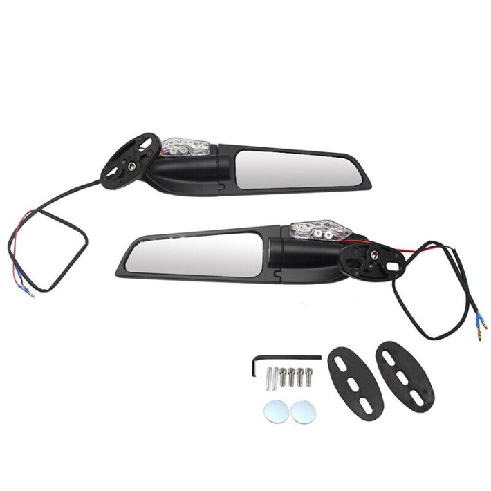 ESPELHOS AERODINAMICOS UNIVERSAL COM PISCA