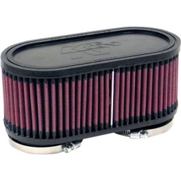 Filtro de ar desportivo K&N FILTRO DE FLANGE DUPLO UNIVERSAL OVAL RETO SUZUKI RU-2970