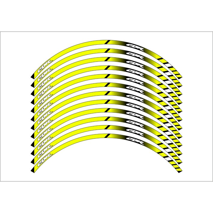 Fitas Honda Cbr autocolantes para jantes Roda Aro 17 