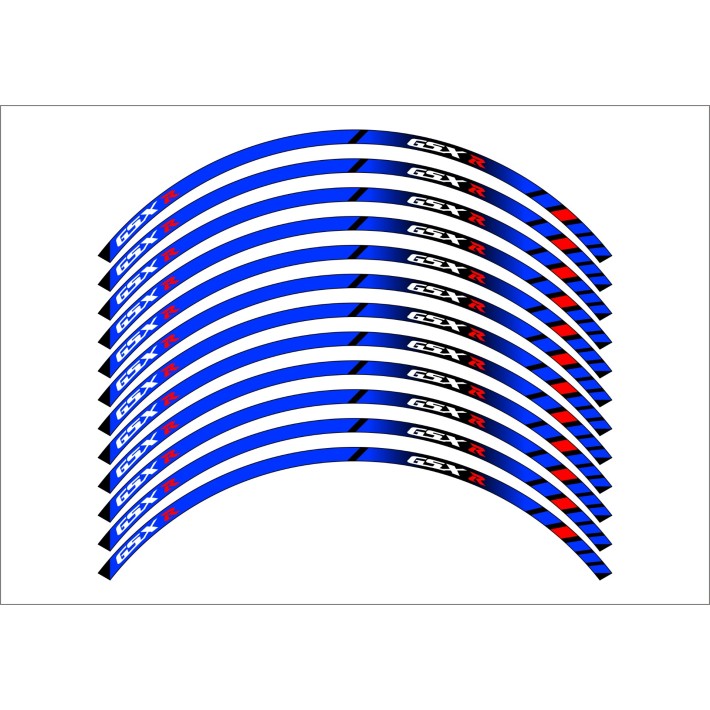 Fitas suzuki Gsx-r autocolantes para jantes Roda Aro 17 