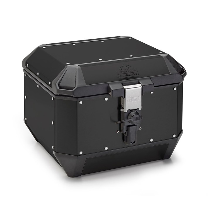 TOP CASE GIVI TREKKER ALASKA 44LT ALUMINIO PRETO - ALA44B