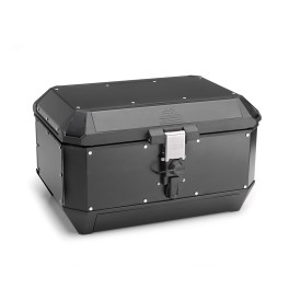 TOP CASE GIVI TREKKER ALASKA 56LT ALUMINIO PRETO - ALA56B 