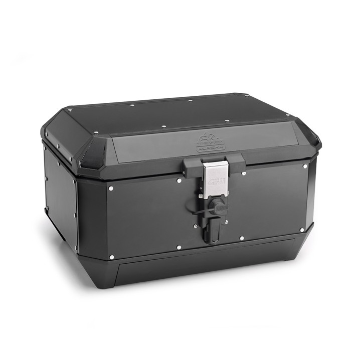 TOP CASE GIVI TREKKER ALASKA 56LT ALUMINIO PRETO - ALA56B 